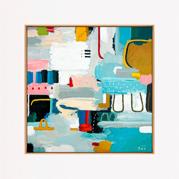 Abstract Painting Original, Expressionism in Modern Abstract Wall Art |  Calidium (28"x28")