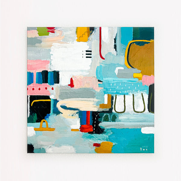Abstract Painting Original, Expressionism in Modern Abstract Wall Art |  Calidium (28"x28")