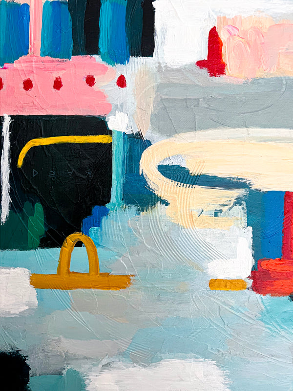 Abstract Painting Original, Expressionism in Modern Abstract Wall Art |  Calidium (28"x28")