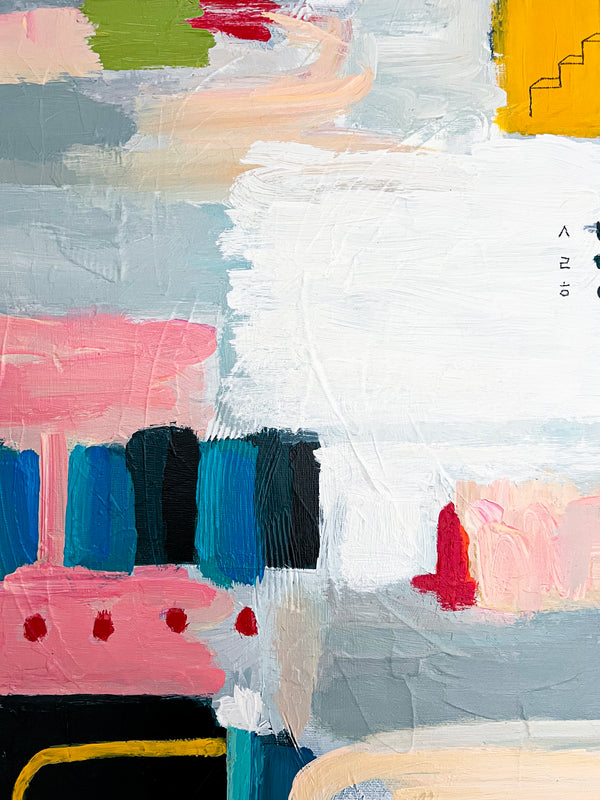 Abstract Painting Original, Expressionism in Modern Abstract Wall Art |  Calidium (28"x28")