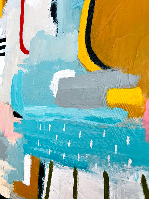 Abstract Painting Original, Expressionism in Modern Abstract Wall Art |  Calidium (28"x28")