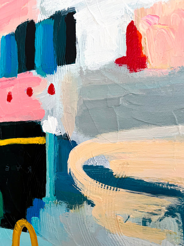 Abstract Painting Original, Expressionism in Modern Abstract Wall Art |  Calidium (28"x28")