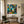 Large Teal Modern Abstract Wall Art — Original Oil Painting, Textured Canvas — 