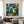 Large Teal Modern Abstract Wall Art — Original Oil Painting, Textured Canvas — 
