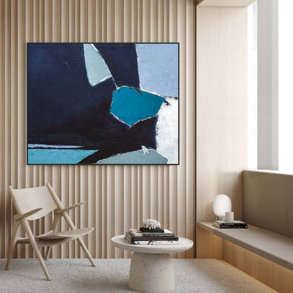Abstract Painting – Original Wall Art – Large Oil & Acrylic Painting on Canvas – Modern Minimalist Canvas Art – “Come Out to Play”