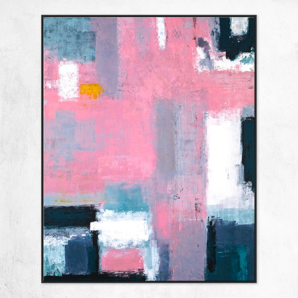 Modern Abstract Original Painting Emphasizing the Ambiguity of Boundaries, Large Canvas Wall Art | Compassion