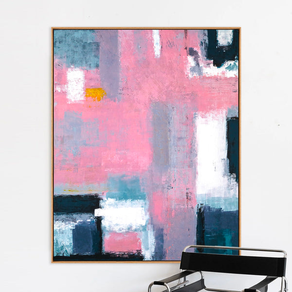 Abstract Painting – Original Wall Art – Large Oil & Acrylic Painting on Canvas – Modern Minimalist Contemporary Canvas Art – “Compassion”