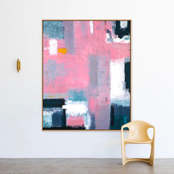 Abstract Painting – Original Wall Art – Large Oil & Acrylic Painting on Canvas – Modern Minimalist Contemporary Canvas Art – “Compassion”