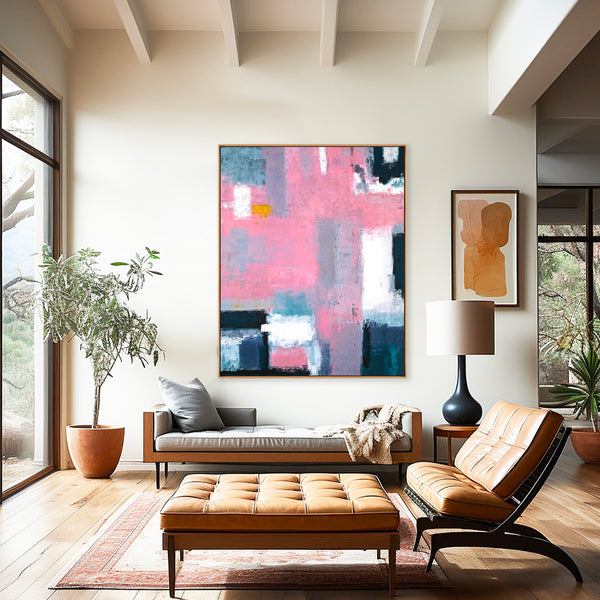 Abstract Painting – Original Wall Art – Large Oil & Acrylic Painting on Canvas – Modern Minimalist Contemporary Canvas Art – “Compassion”