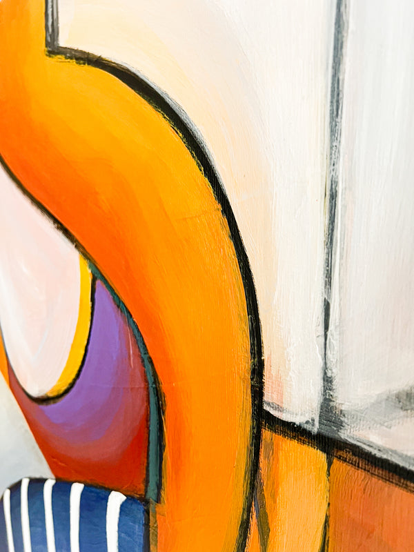 Abstract Painting Original, Expressionism in Modern Abstract Wall Art | Compositio II (43"x43")
