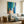 Large Teal Modern Minimalist Abstract Wall Art — Original Oil Painting, Textured Canvas — 