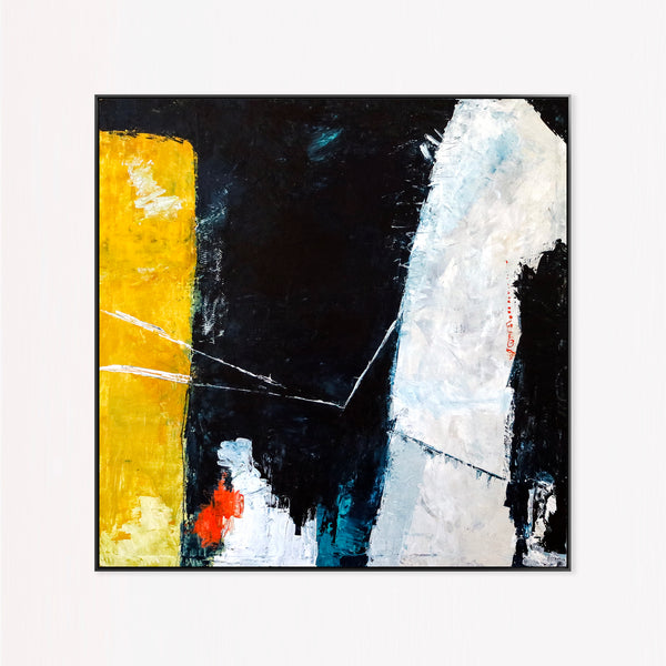 Abstract Painting – Original Wall Art – Large Oil & Acrylic Painting on Canvas – Modern Minimalist Contemporary Canvas Art – “Connection”