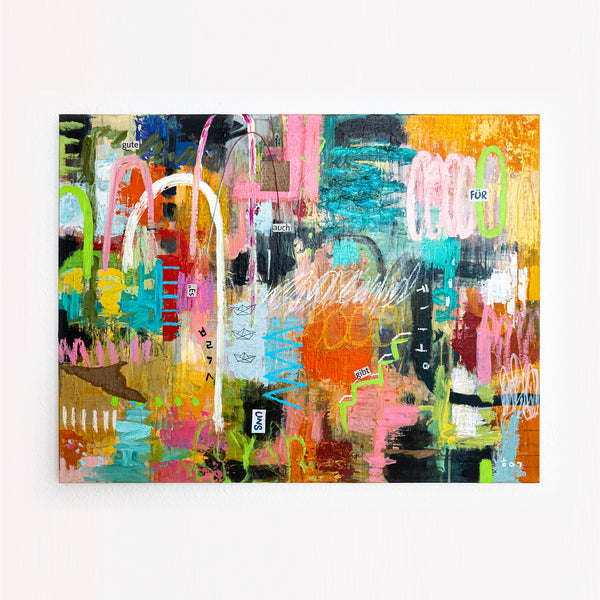Abstract Painting Original, Expressionism in Modern Abstract Wall Art |  Durees (40"x30)
