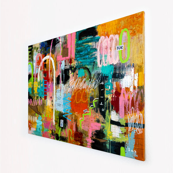 Abstract Painting Original, Expressionism in Modern Abstract Wall Art |  Durees (40"x30)