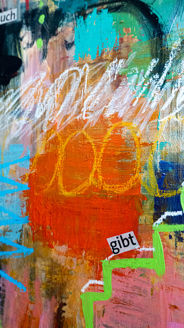 Abstract Painting Original, Expressionism in Modern Abstract Wall Art |  Durees (40"x30)