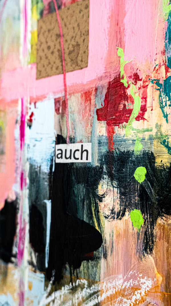Abstract Painting Original, Expressionism in Modern Abstract Wall Art |  Durees (40"x30)