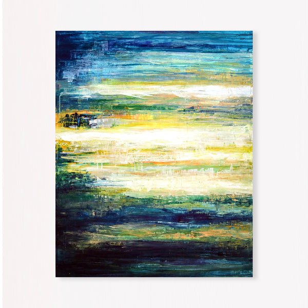 Abstract Painting – Original Wall Art – Large Oil & Acrylic Painting on Canvas – Modern Minimalist Contemporary Canvas Art – “Dusk”