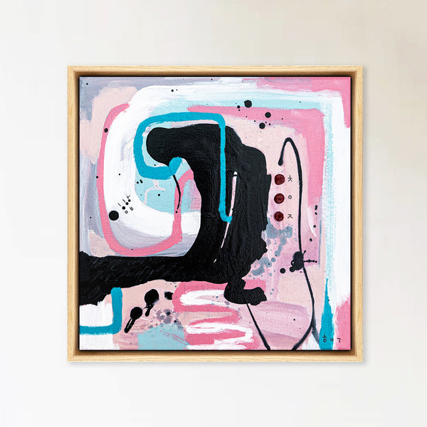 Abstract Painting Original, Expressionism in Modern Abstract Wall Art | Emotio II (12"x12")