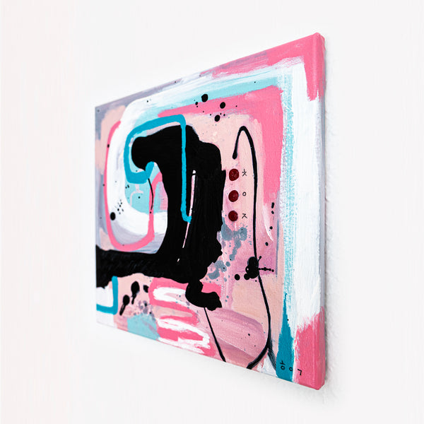 Abstract Painting Original, Expressionism in Modern Abstract Wall Art | Emotio II (12"x12")