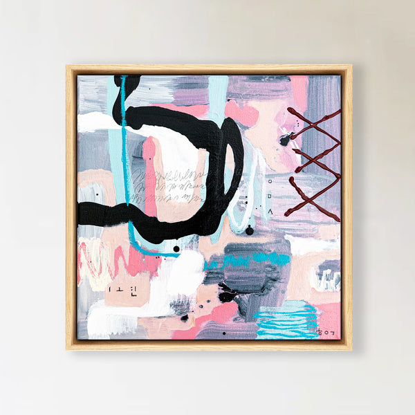 Abstract Painting Original, Expressionism in Modern Abstract Wall Art | Emotio I (12"x12")