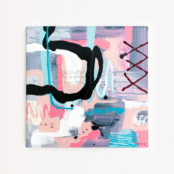 Abstract Painting Original, Expressionism in Modern Abstract Wall Art | Emotio I (12"x12")
