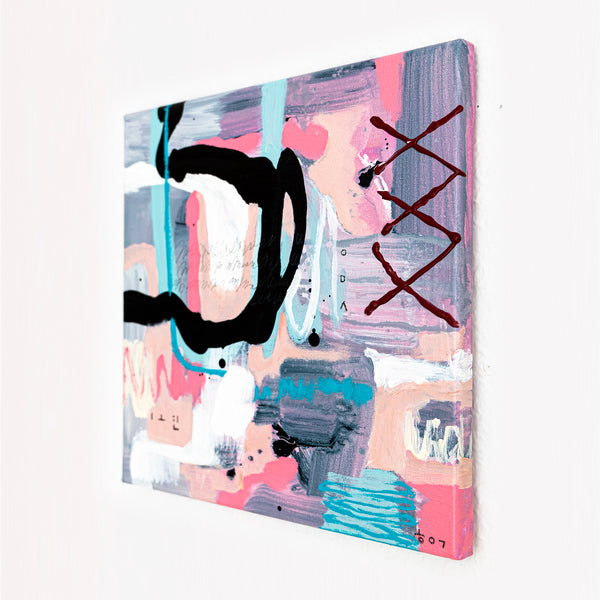 Abstract Painting Original, Expressionism in Modern Abstract Wall Art | Emotio I (12"x12")