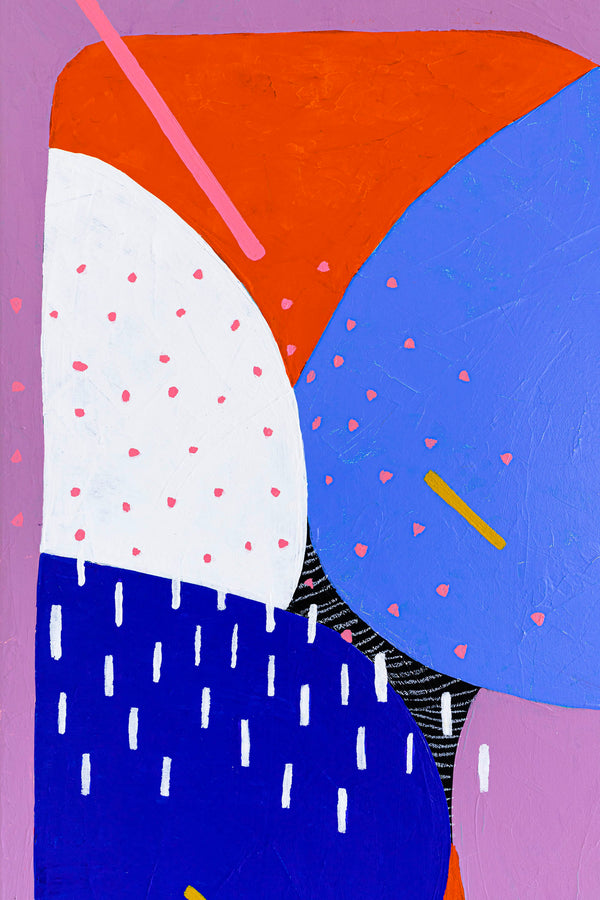 Morning Delight in Modern Abstract Original Painting, Canvas Wall Art of Interplay of Colors and Shapes | Eos (30"x40")