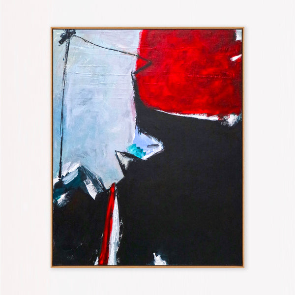Abstract Painting – Original Wall Art – Large Oil & Acrylic Painting on Canvas – Modern Minimalist Canvas Art – “The Unbearable Lightness”