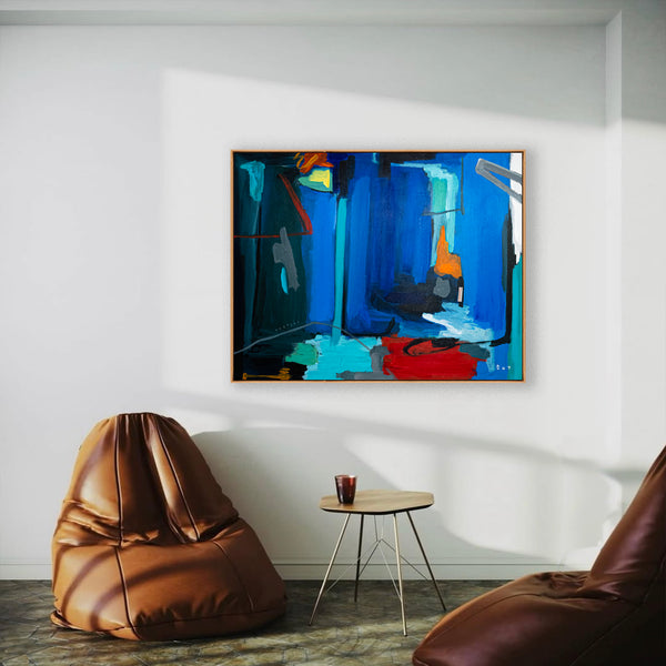 Abstract Painting Original, Expressionism in Modern Abstract Wall Art |  Fons (43"x35")