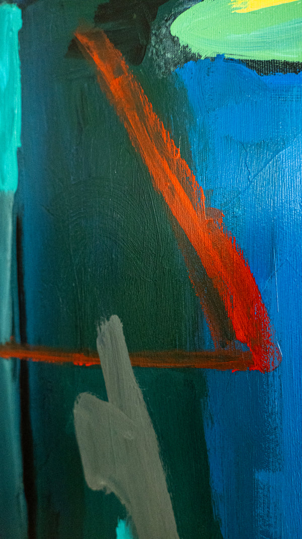 Abstract Painting Original, Expressionism in Modern Abstract Wall Art |  Fons (43"x35")