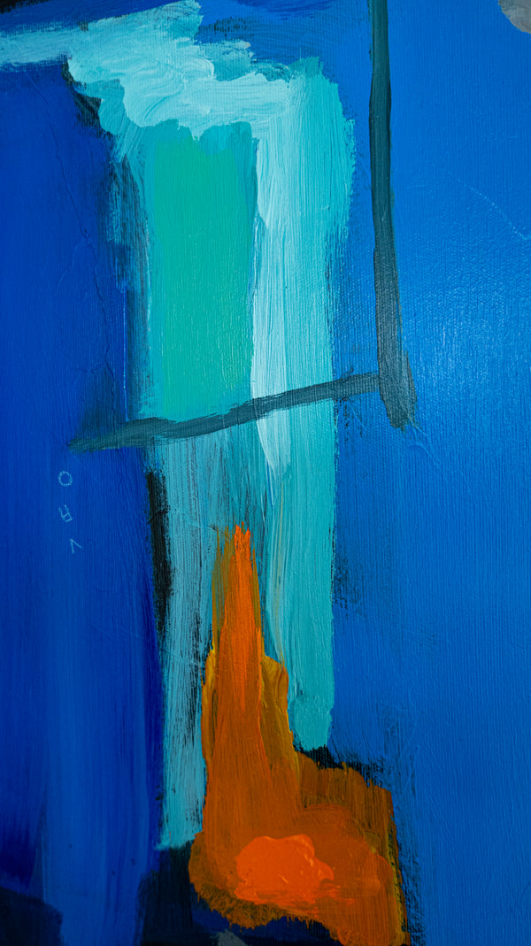 Abstract Painting Original, Expressionism in Modern Abstract Wall Art |  Fons (43"x35")