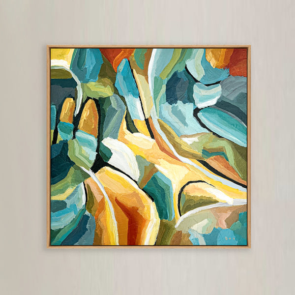 Abstract Painting Original, Expressionism in Modern Abstract Wall Art |  Harmonia (20"x20")