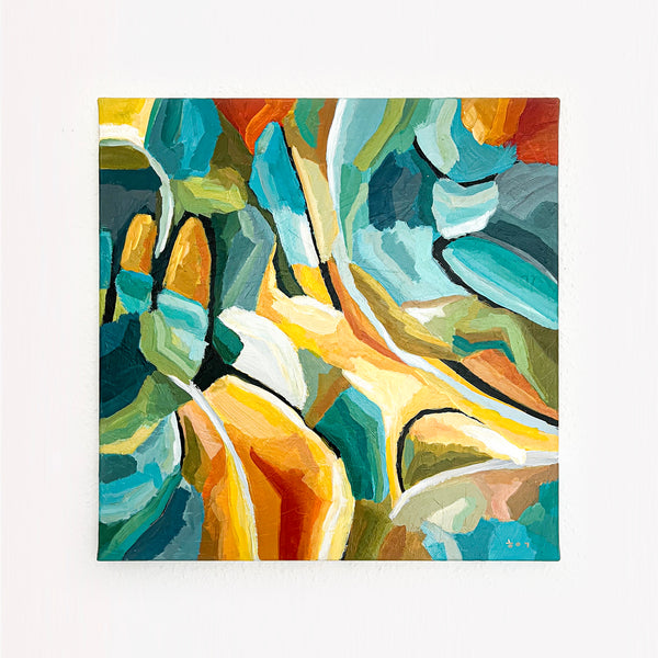 Abstract Painting Original, Expressionism in Modern Abstract Wall Art |  Harmonia (20"x20")