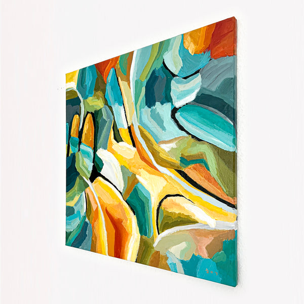 Abstract Painting Original, Expressionism in Modern Abstract Wall Art |  Harmonia (20"x20")