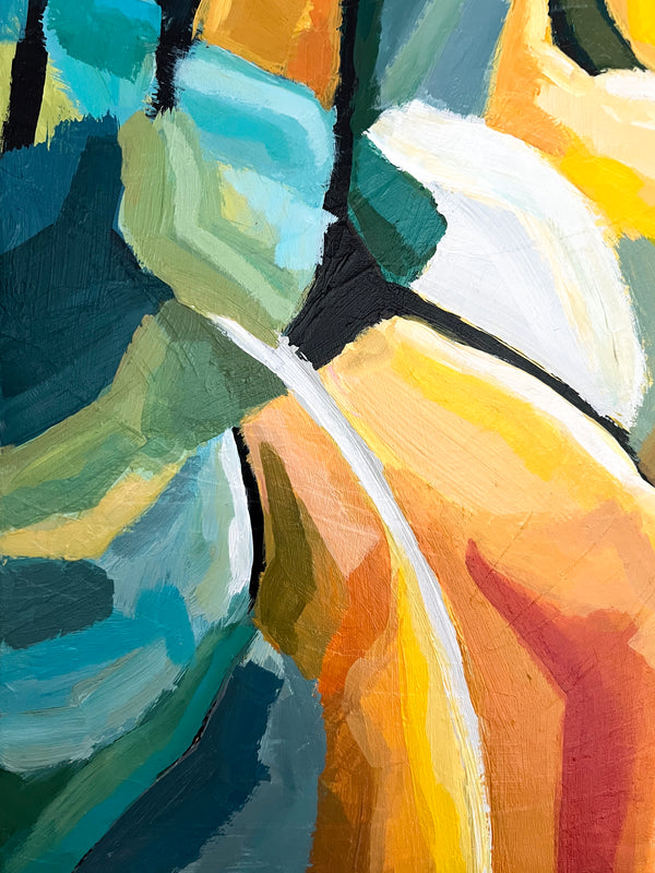 Abstract Painting Original, Expressionism in Modern Abstract Wall Art |  Harmonia (20"x20")