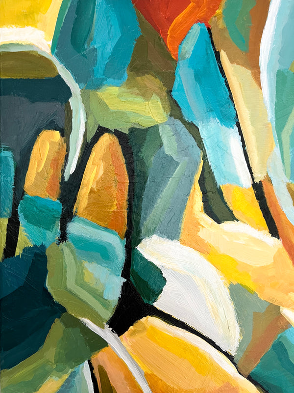 Abstract Painting Original, Expressionism in Modern Abstract Wall Art |  Harmonia (20"x20")