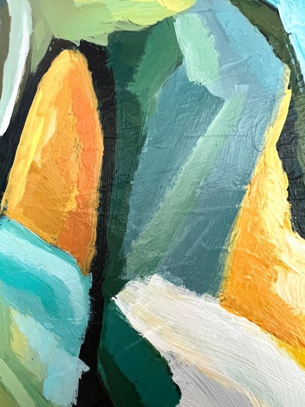 Abstract Painting Original, Expressionism in Modern Abstract Wall Art |  Harmonia (20"x20")