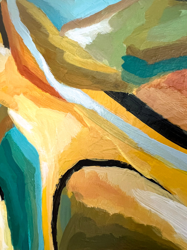 Abstract Painting Original, Expressionism in Modern Abstract Wall Art |  Harmonia (20"x20")