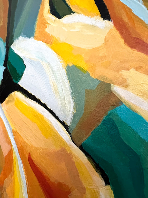 Abstract Painting Original, Expressionism in Modern Abstract Wall Art |  Harmonia (20"x20")