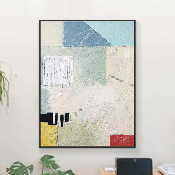 Unconscious Longings in Acrylic Abstract Painting, Original Contemporary Modern Canvas Wall Art | Home