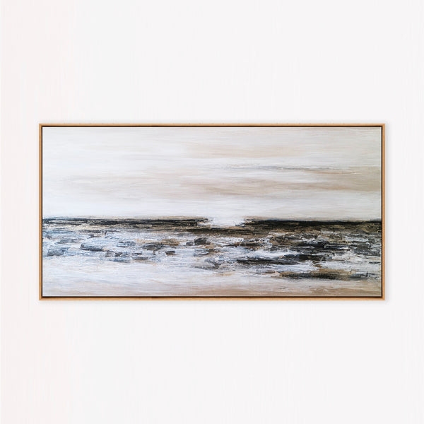 Abstract Painting – Original Wall Art – Large Oil & Acrylic Painting on Canvas – Modern Minimalist Contemporary Canvas Art – “Horizon II”