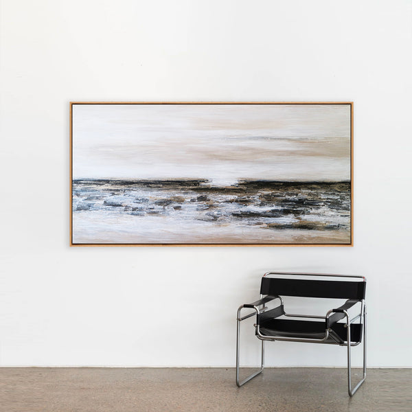 Abstract Painting – Original Wall Art – Large Oil & Acrylic Painting on Canvas – Modern Minimalist Contemporary Canvas Art – “Horizon II”