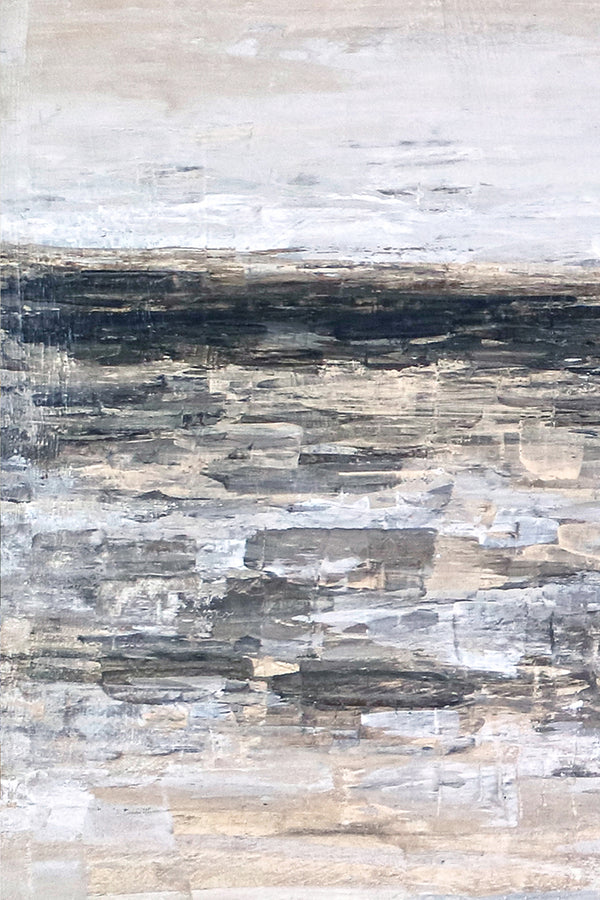 Abstract Painting – Original Wall Art – Large Oil & Acrylic Painting on Canvas – Modern Minimalist Contemporary Canvas Art – “Horizon”