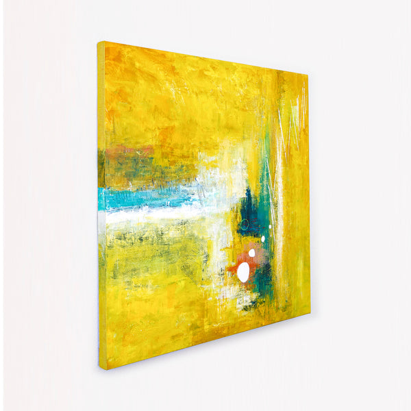 Abstract Painting – Original Wall Art – Large Oil & Acrylic Painting on Canvas – Modern Minimalist Contemporary Canvas Art – “Ideation”