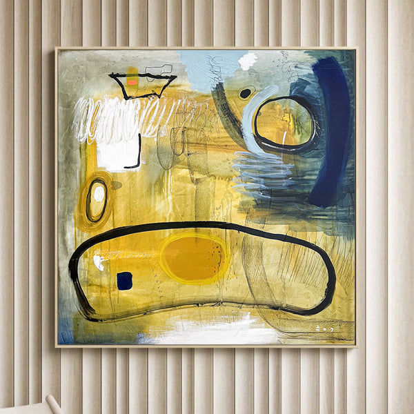 Abstract Painting Original, Expressionism in Modern Abstract Wall Art | Ignota (40"x40")