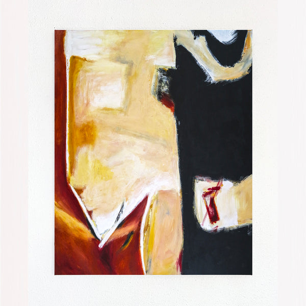 Abstract Painting – Original Wall Art – Large Oil & Acrylic Painting on Canvas – Modern Minimalist Canvas Art – “In That Manner”