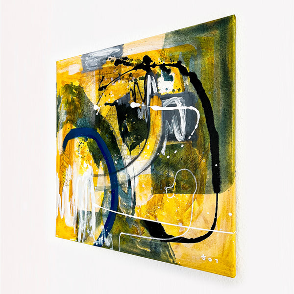 Abstract Painting Original, Expressionism in Modern Abstract Wall Art |  Intrafin II (24"x24")