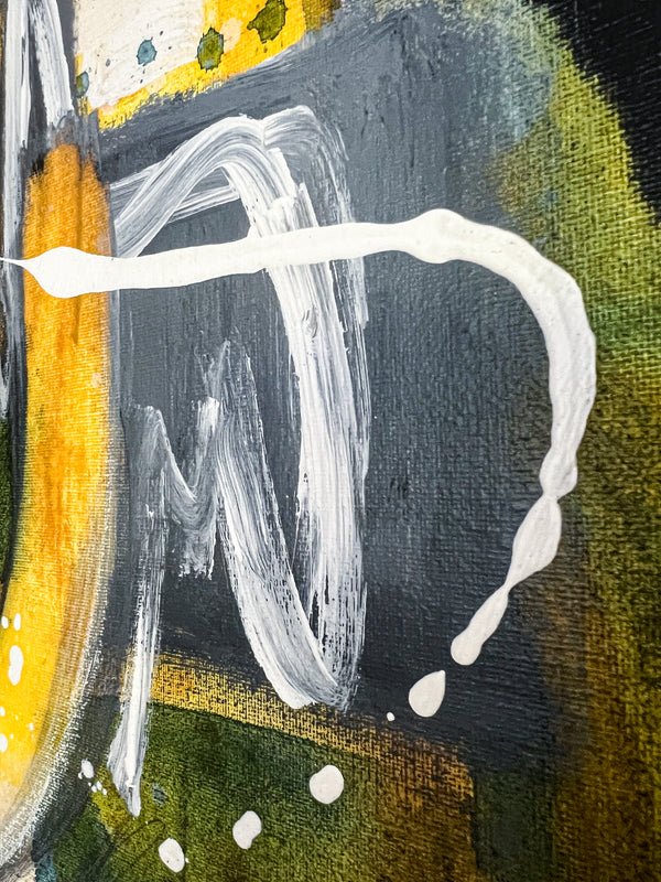 Abstract Painting Original, Expressionism in Modern Abstract Wall Art |  Intrafin II (24"x24")