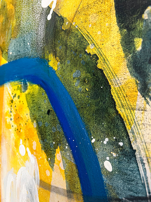 Abstract Painting Original, Expressionism in Modern Abstract Wall Art |  Intrafin II (24"x24")