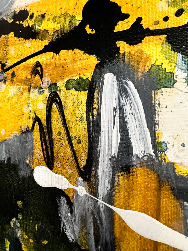 Abstract Painting Original, Expressionism in Modern Abstract Wall Art |  Intrafin II (24"x24")
